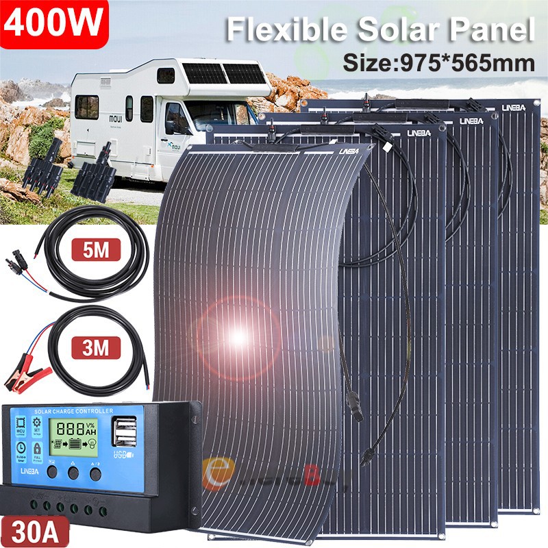 12V 400W Solar Panel Mono 400 Watt Caravan Camping Battery Charging Controller