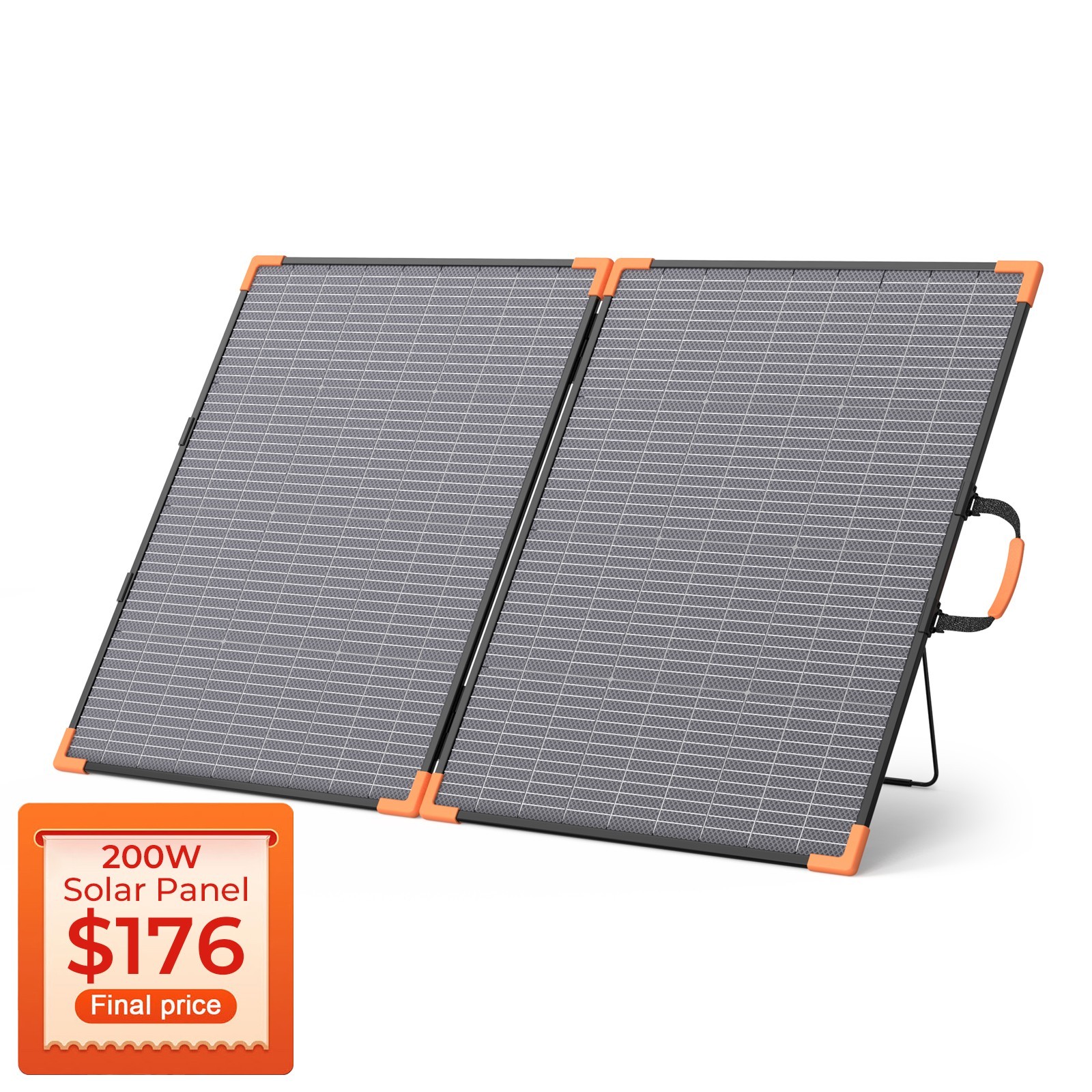 MHPOWOS 200W Bifacial Solar Panel Foldable Charger for Jackery EcoFlow RV