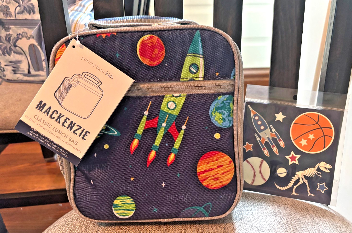 school Pottery Barn LUNCH star wars space Solo Jedi solar system Travel bag –