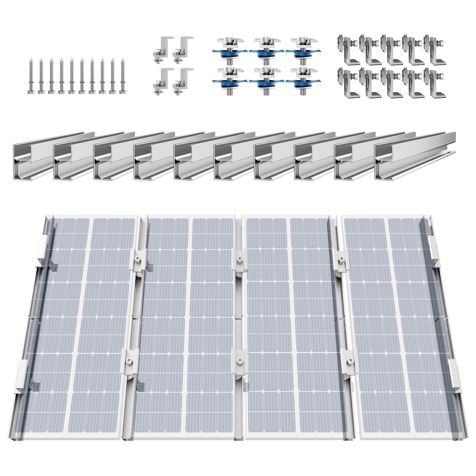 Uimoso Solar Panel Mounting Brackets Solar Panel Mounting Kit for Various Roofs