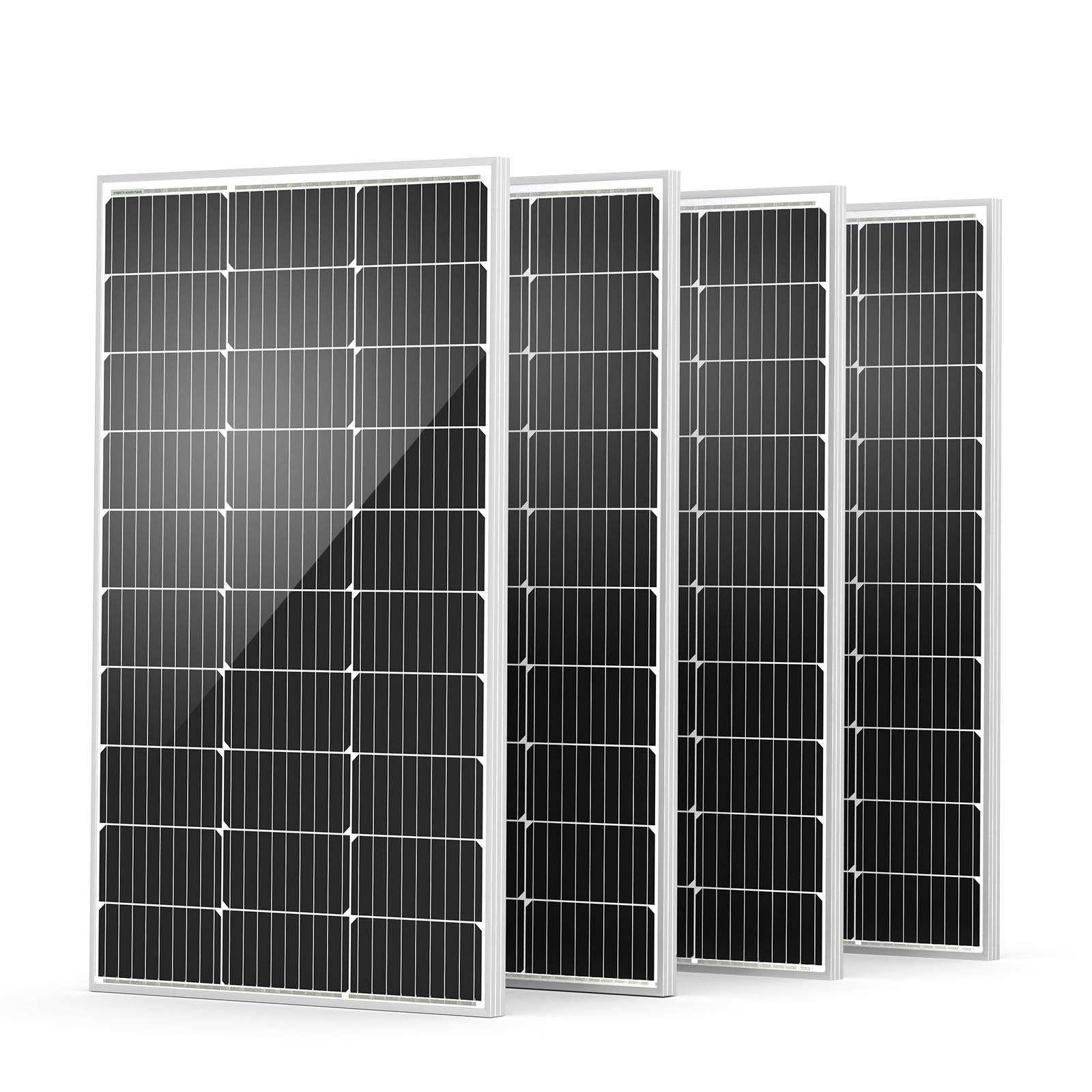 HQST 400 Watt（4 pack 100w） 12 Volt 9BB Cell Monocrystalline Solar Panel