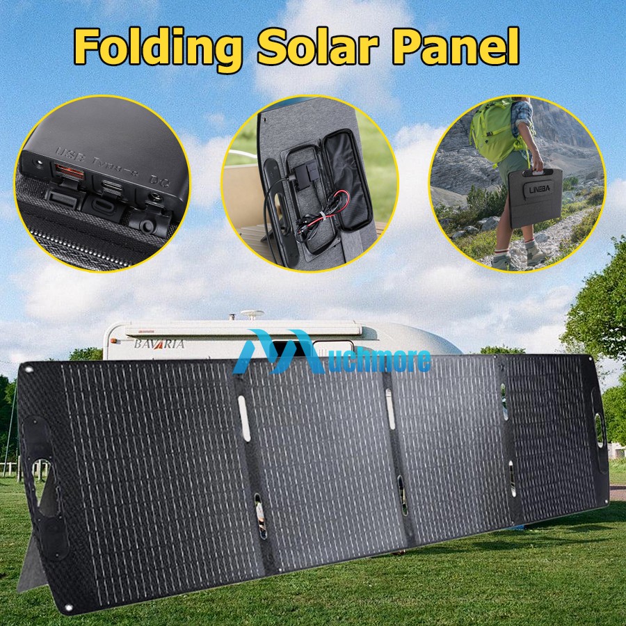 Multi-Use 200W Portable Foldable Solar Panel Kit For Solar Generator For Camping