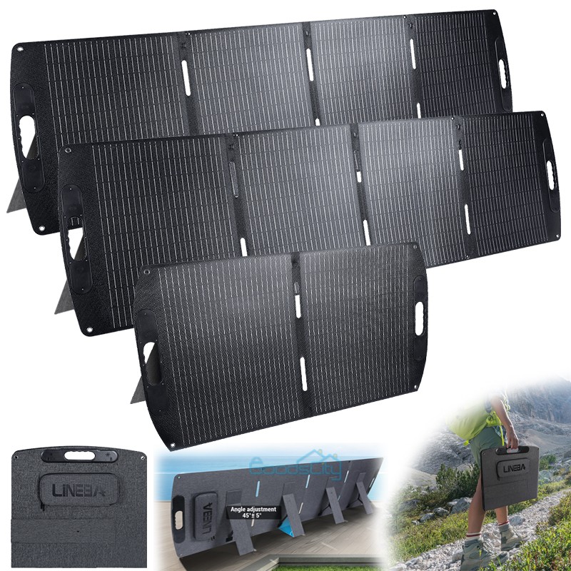 100W 200W 400W Solar Panel Foldable Off-Grid for Power Station Outdoor Trip
