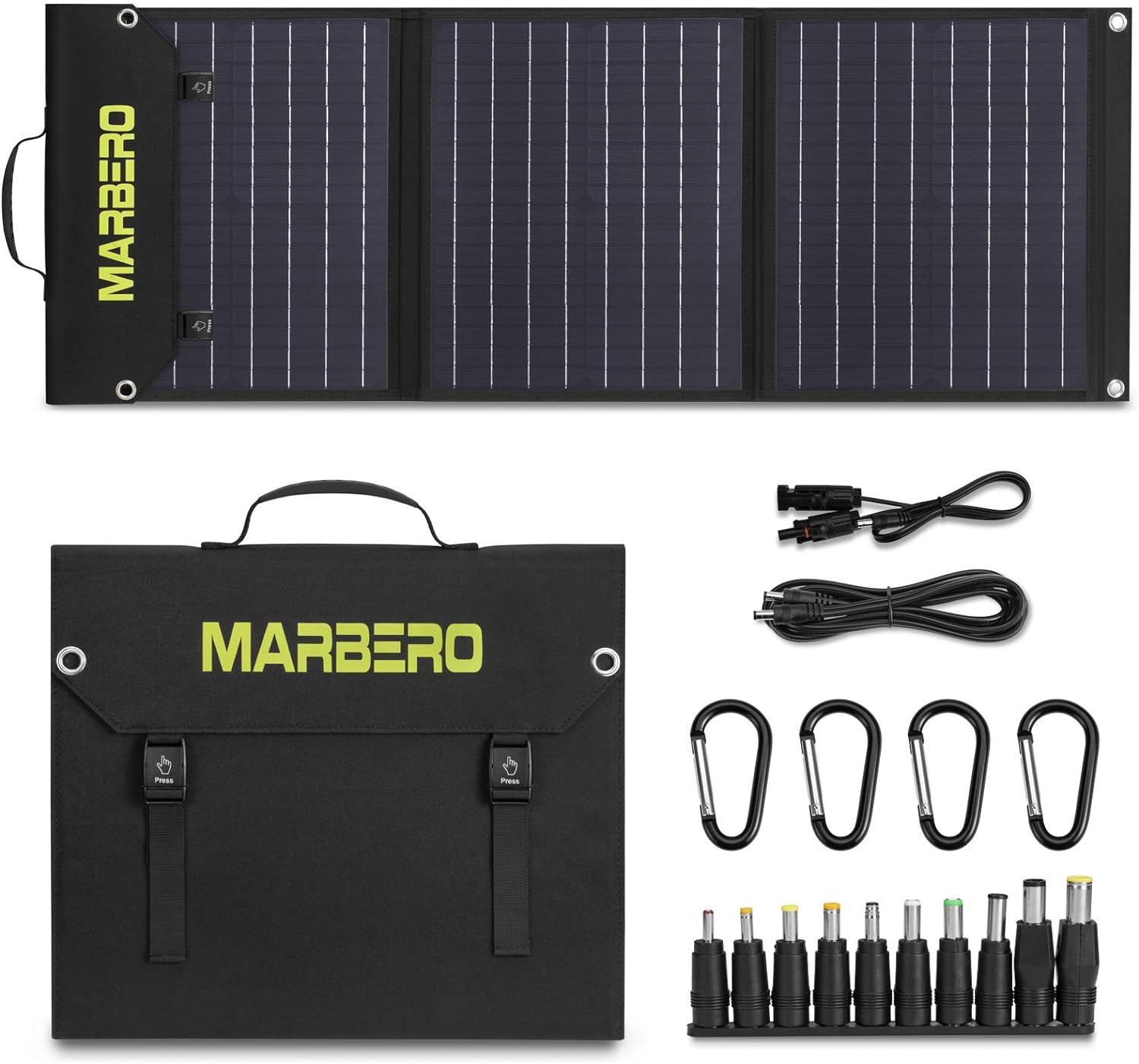 60W Foldable Solar Panel for Solar Generator IP65 Waterproof 23% High Efficiency