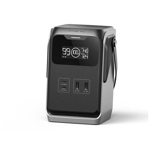 DC Portable Power Station, 192Wh LiFePO4 Battery, Solar Generator, TRAIL 200