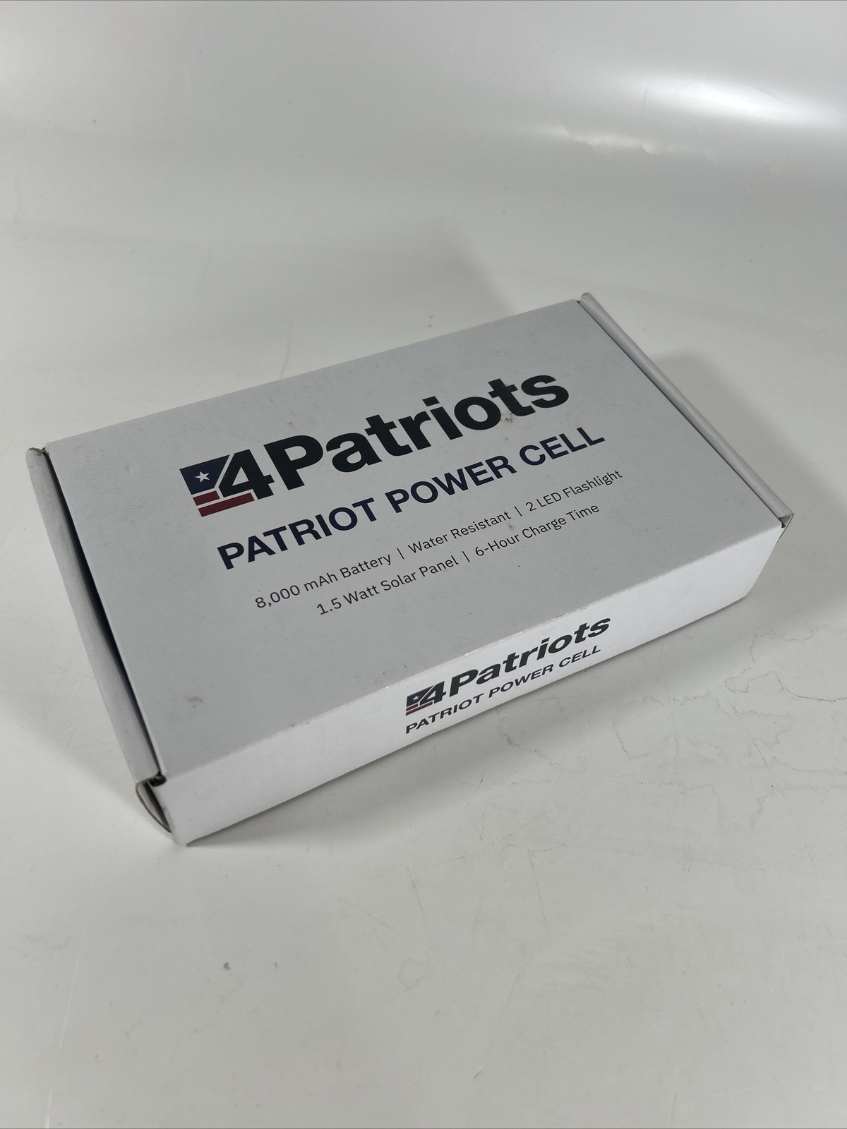 4Patriots Patriot Power Cell: Portable Solar Power Bank – 10,000 mAh Battery
