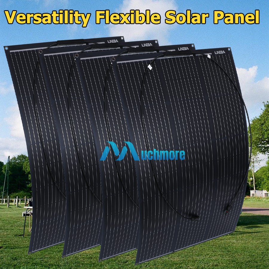 Versatility Flexible Solar Panel 100 200 400 watt for Camping Home Boat Rv Roof