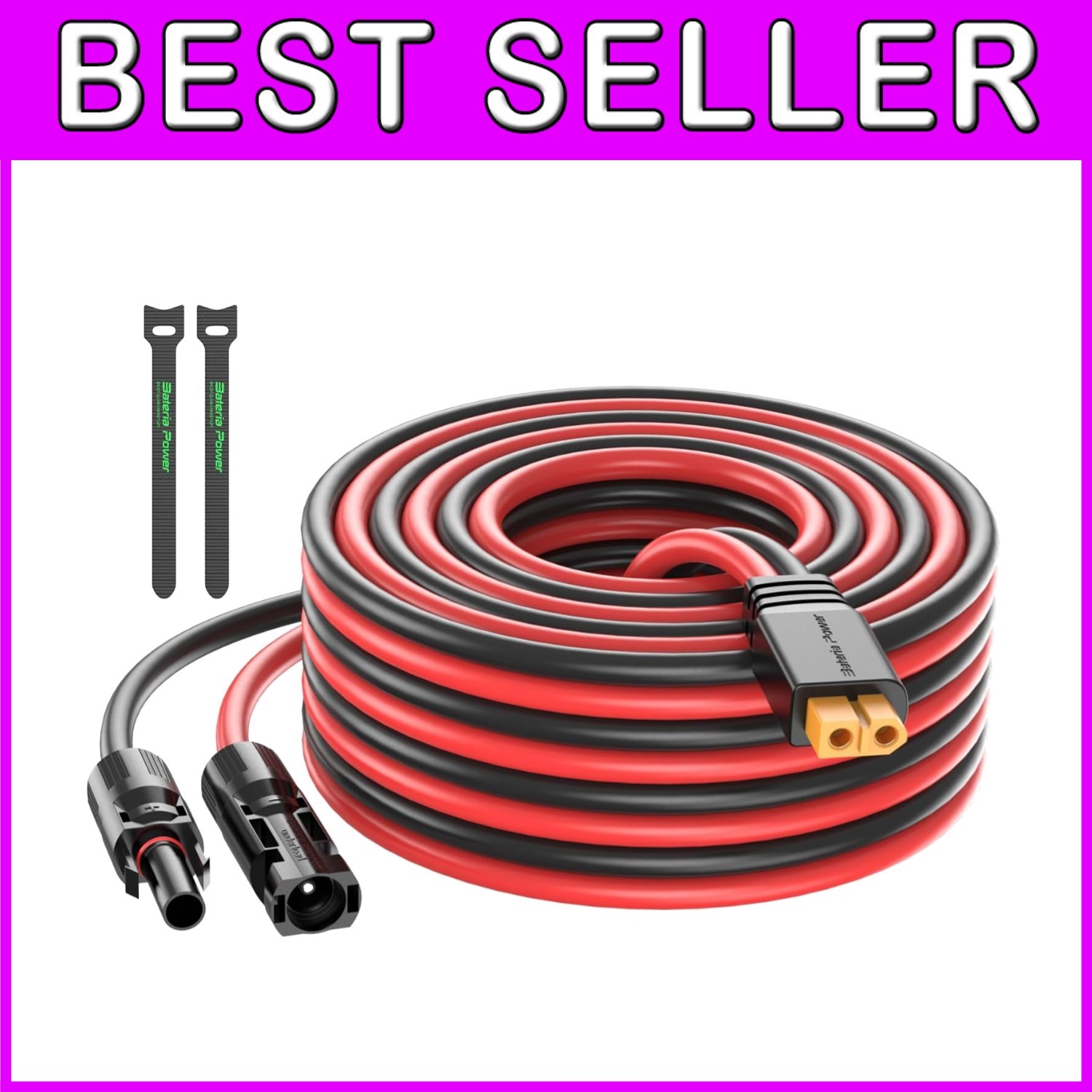 Portable Power Station Solar Generator Cable 50Ft