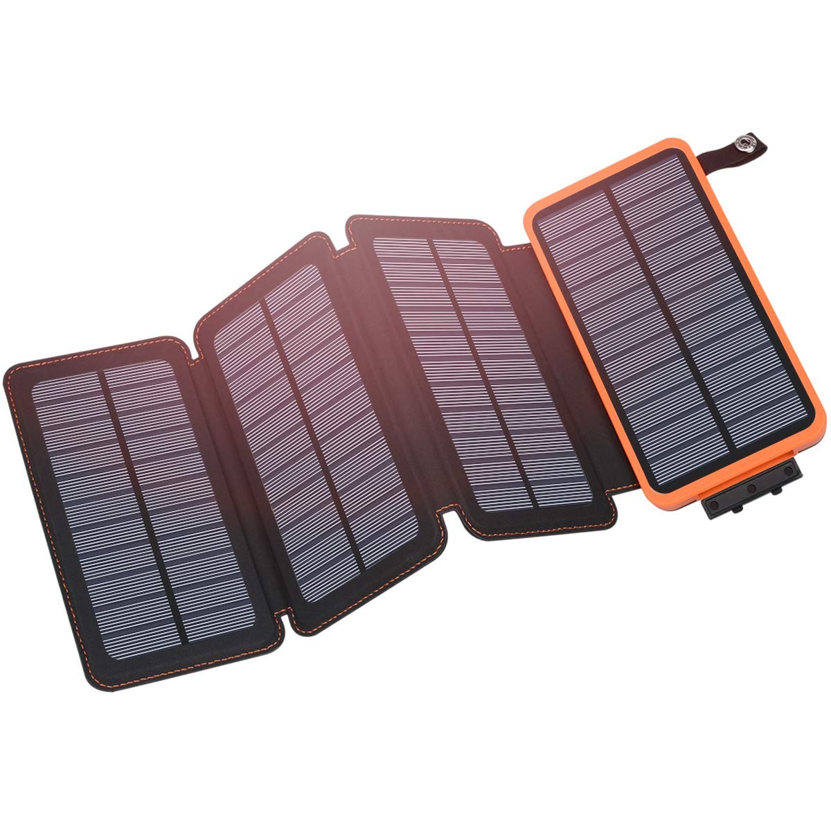 Solar Charger 25000mAh, Outdoor USB C Portable Power Bank with 4 Solar Panels…