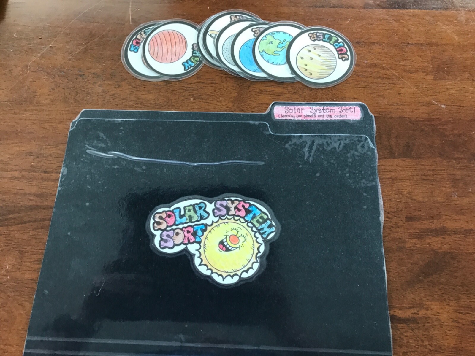 Solar System Sort! Planets Science grades k-4 file folder game