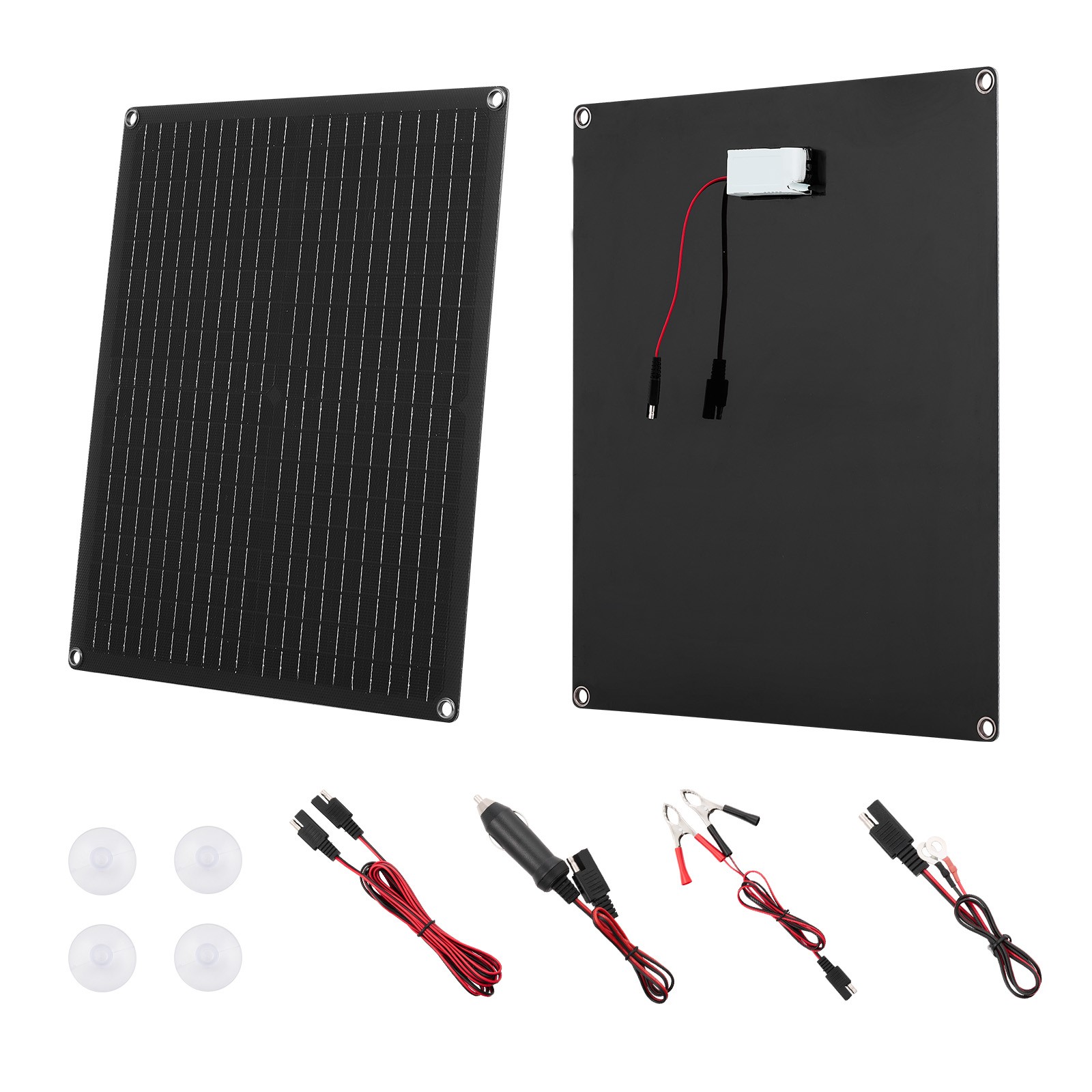 Uimoso 30W 12V Solar Panel Kit for Battery Charging and Maintenance