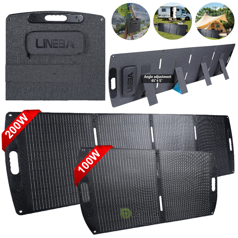 100W 200W Portable Foldable Solar Panel Waterproof IP67 for Outdoor/RV/CAMPING