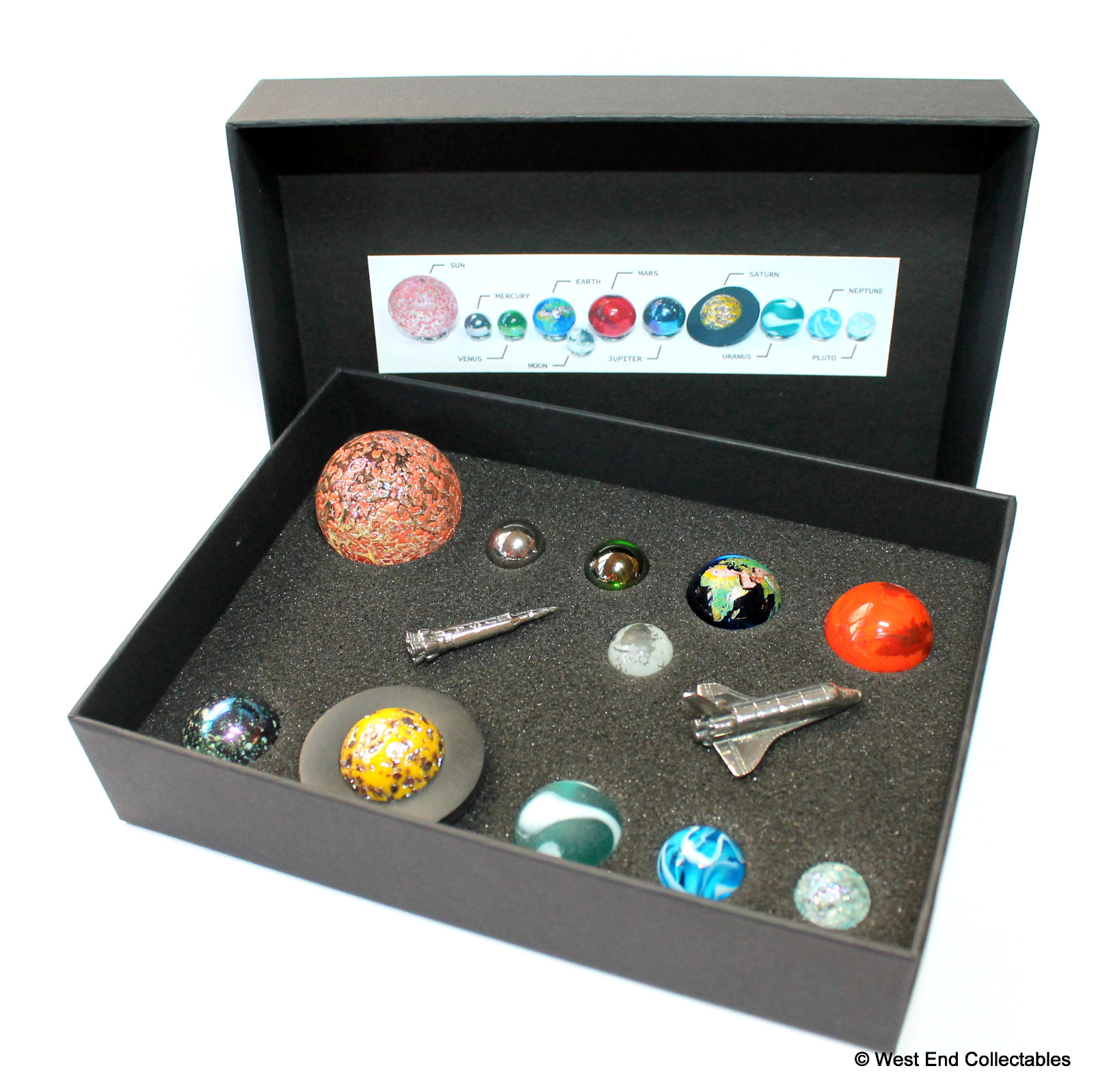 Solar System Model Glass Toy Marbles Orrery Ultimate Marble Collection Planets