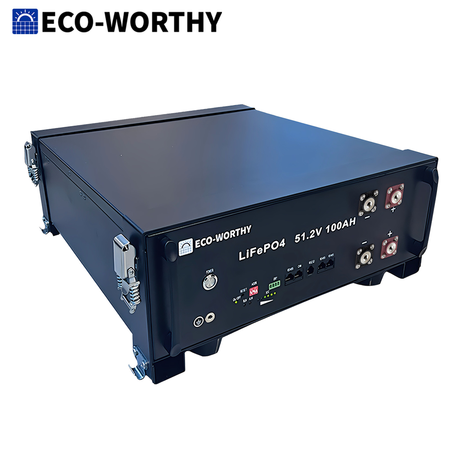 ECO-WORTHY 48v 100ah Lithium LiFePO4 Battery Stacked Style For Home Off-gird