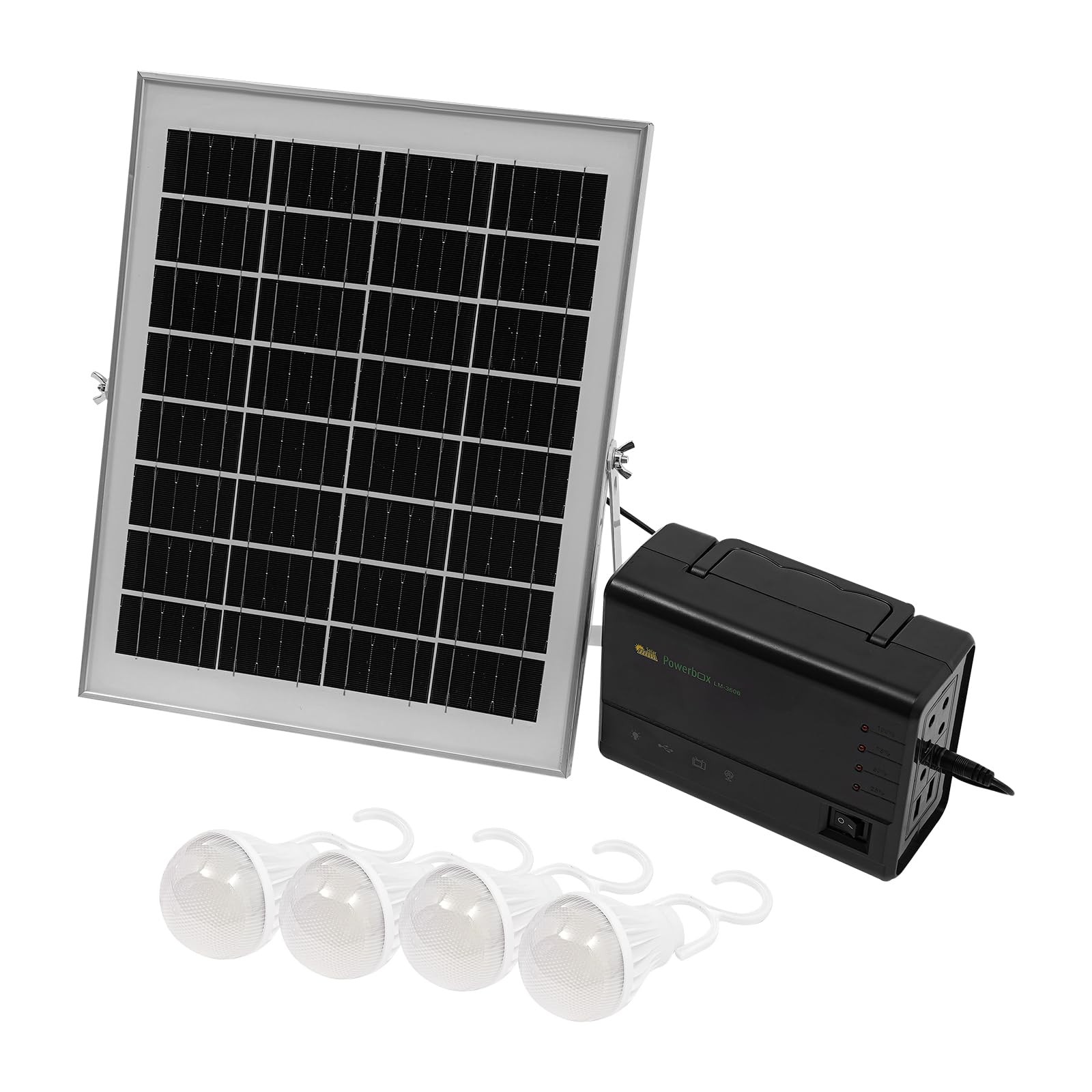 Portable Power Station with Solar Panel, Outdoor Generator Power Supply for Home