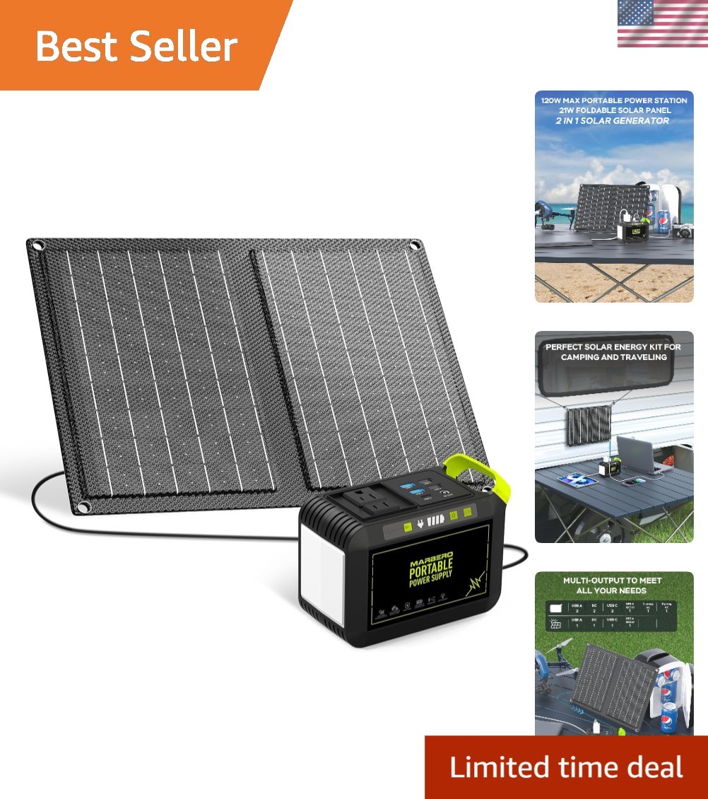 Eco-Friendly 88.8Wh Solar Generator with USB Ports, Perfect for Off-Grid Living