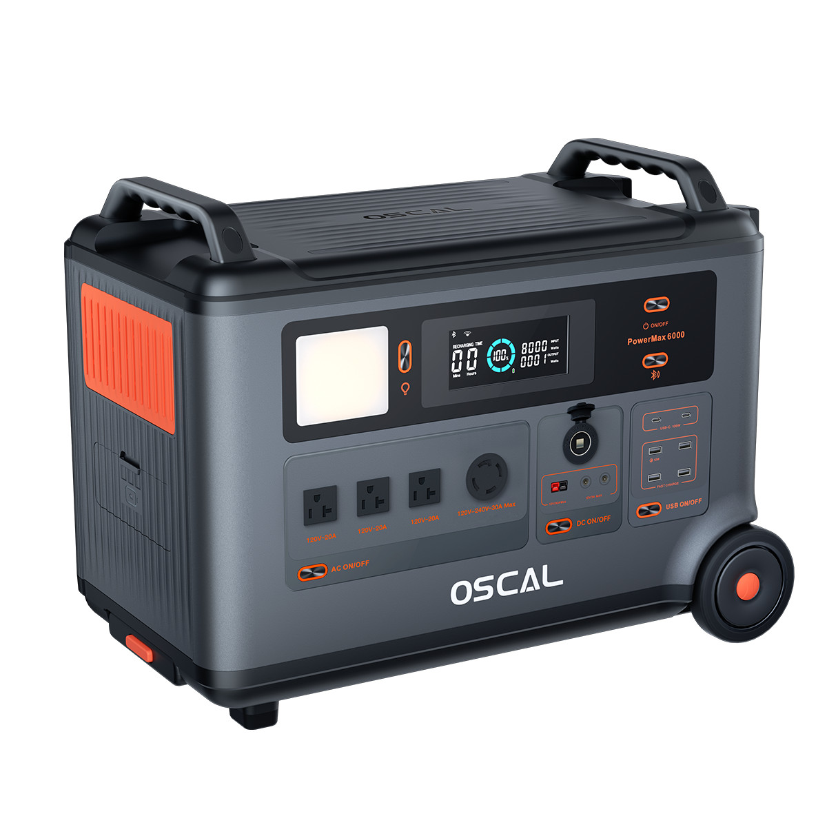 Blackview OSCAL 6000W Portable Power Station 3600Wh 1872Wh Solar Generator LFP