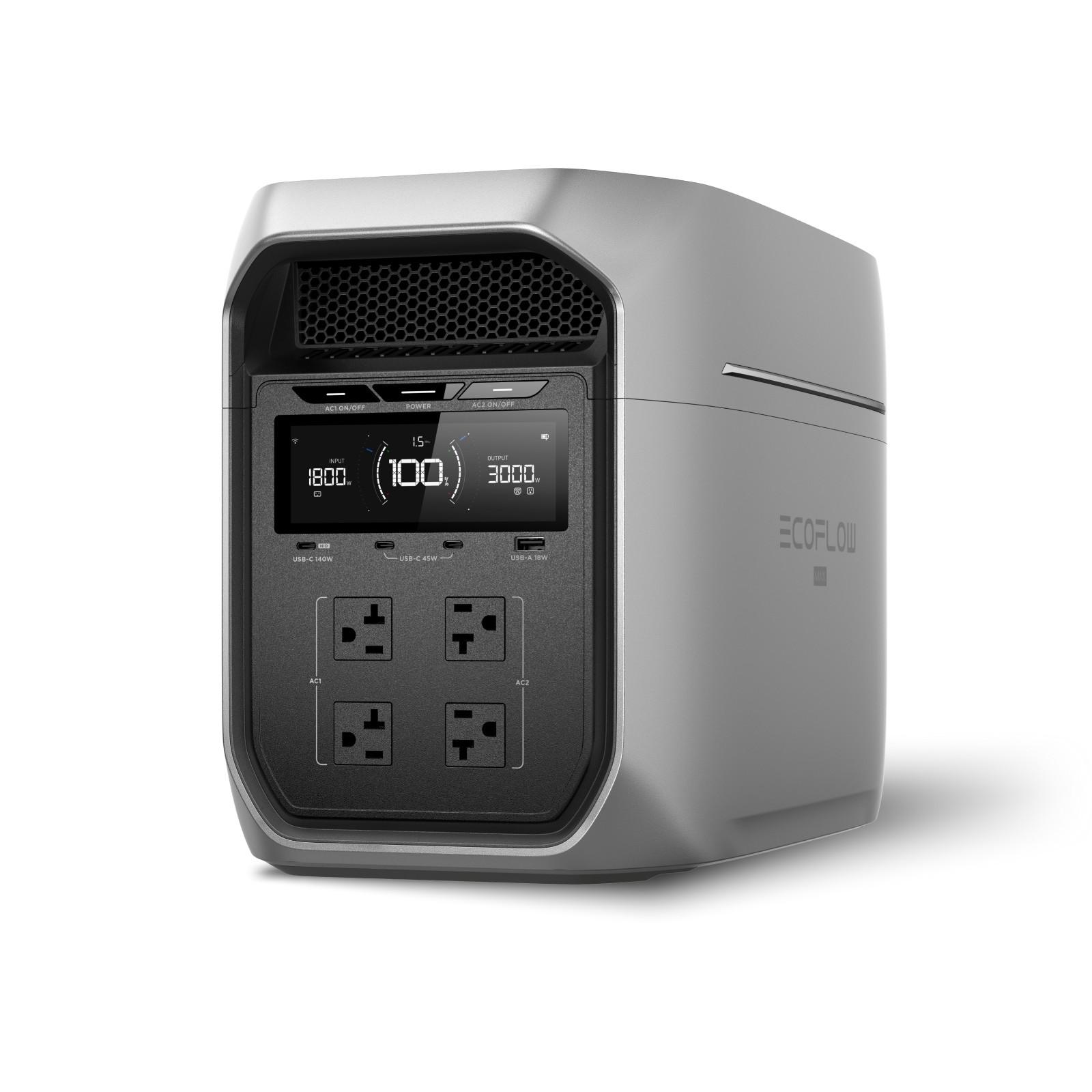 EcoFlow DELTA 3 Max Plus 3000W 2048Wh Portable Power Station Solar Generator