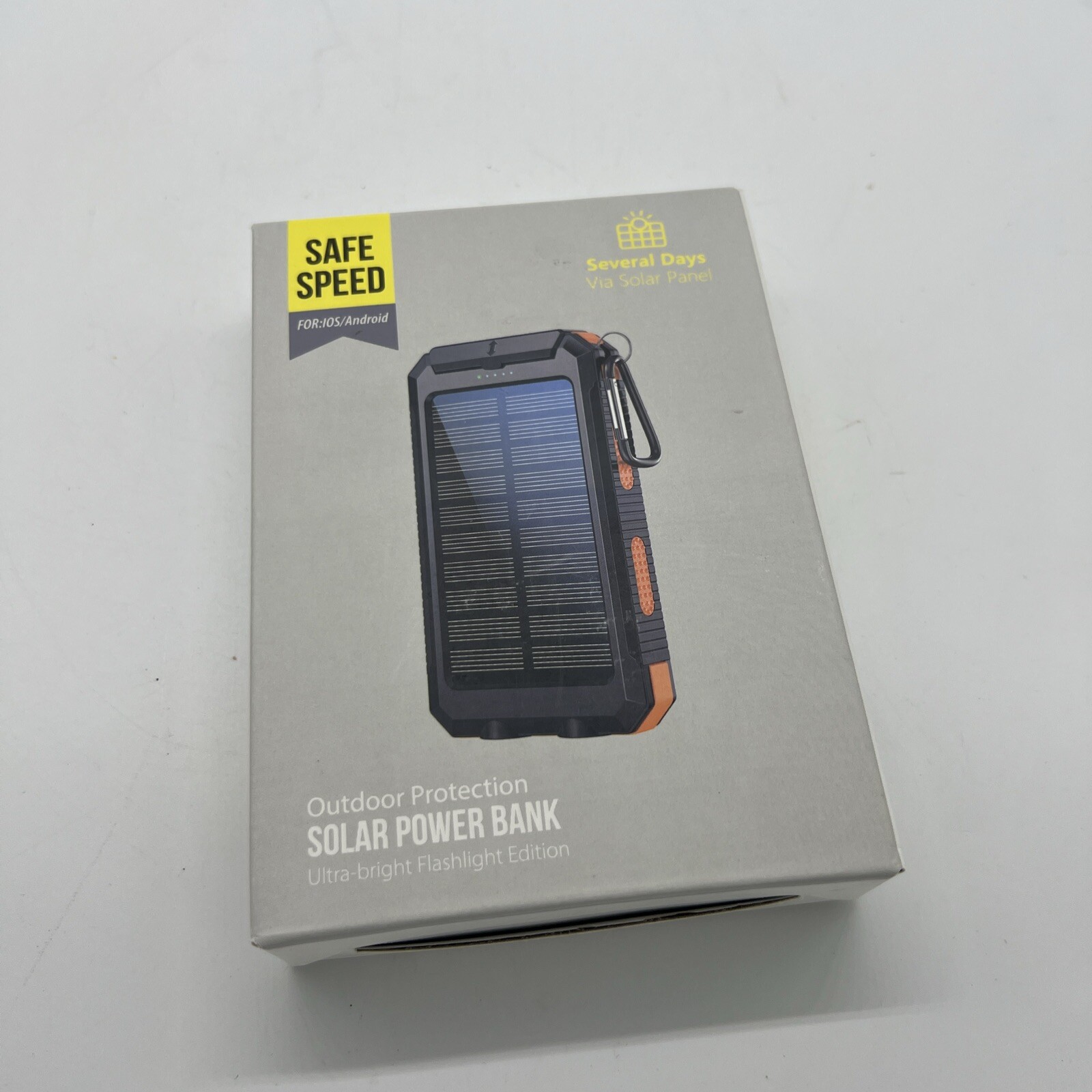 Solar Power Bank Ultra Bright Flashlight Edition New