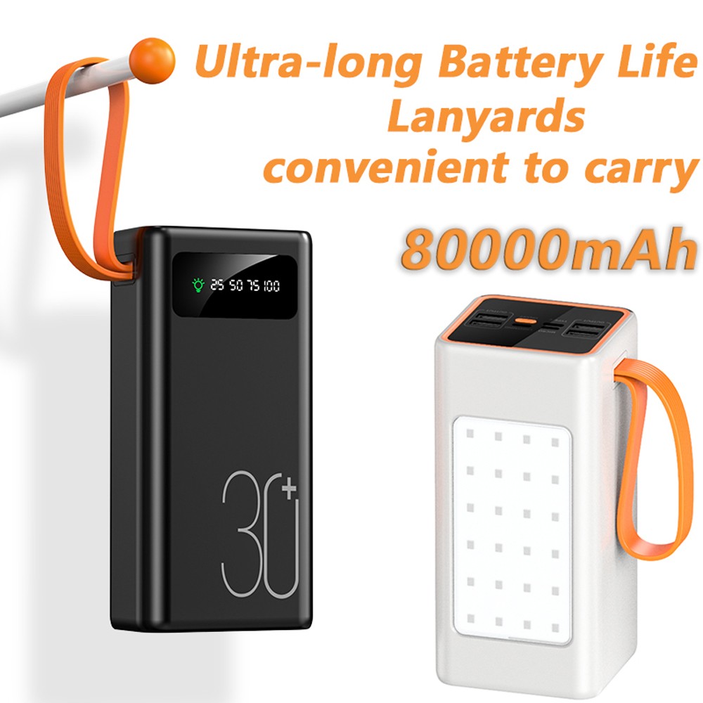 65000mAh Power Bank Fast Charger Large Capacity Portable Mobile External Battery