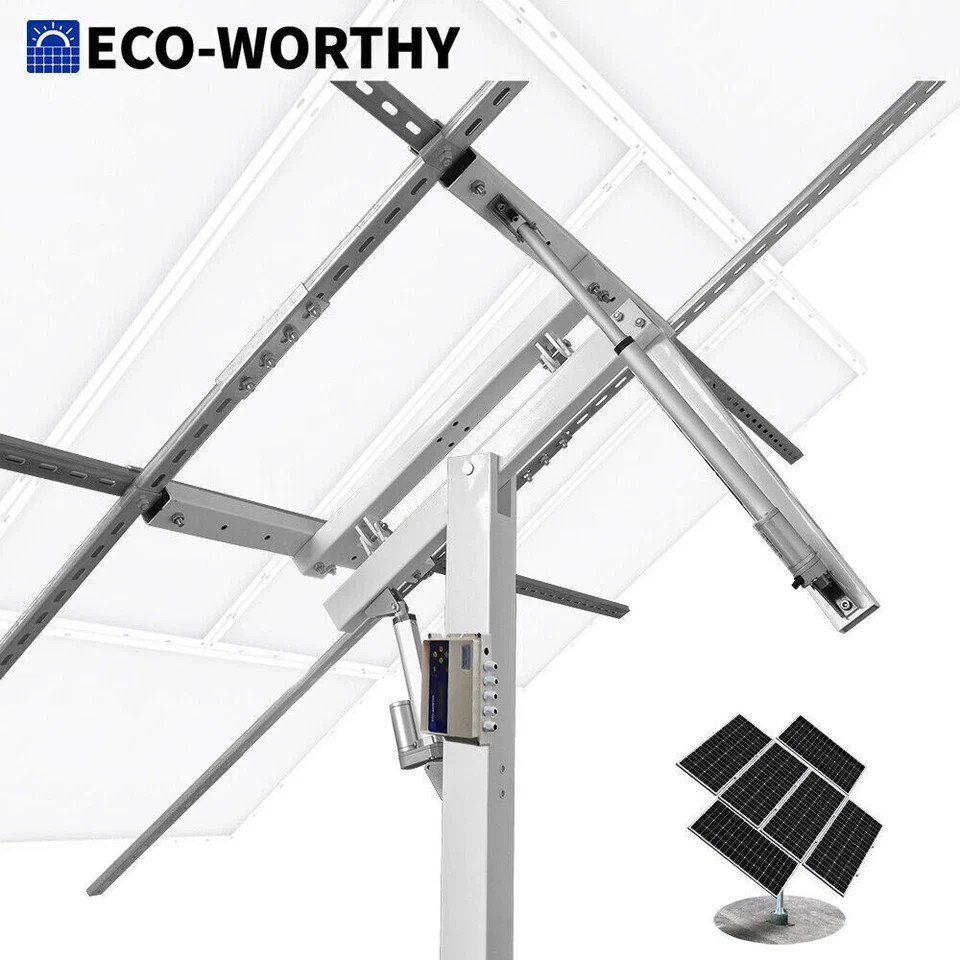 ECO-WORTHY Solar Panel Kit Tracking System Dual Axis with Tracker Controller