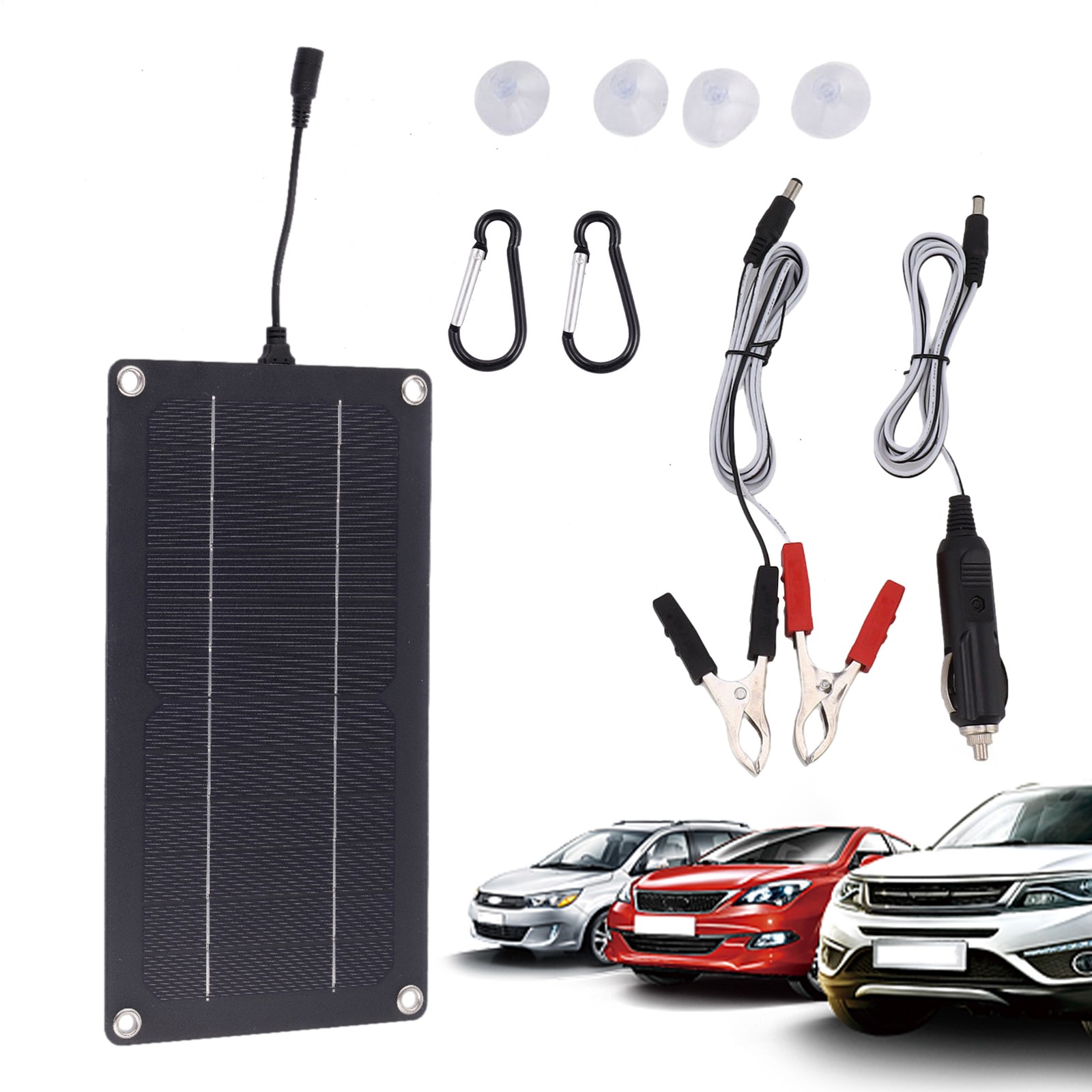 Solar Car Battery Charger 12V/24V Trickle Battery Charger Solar Panels Kits