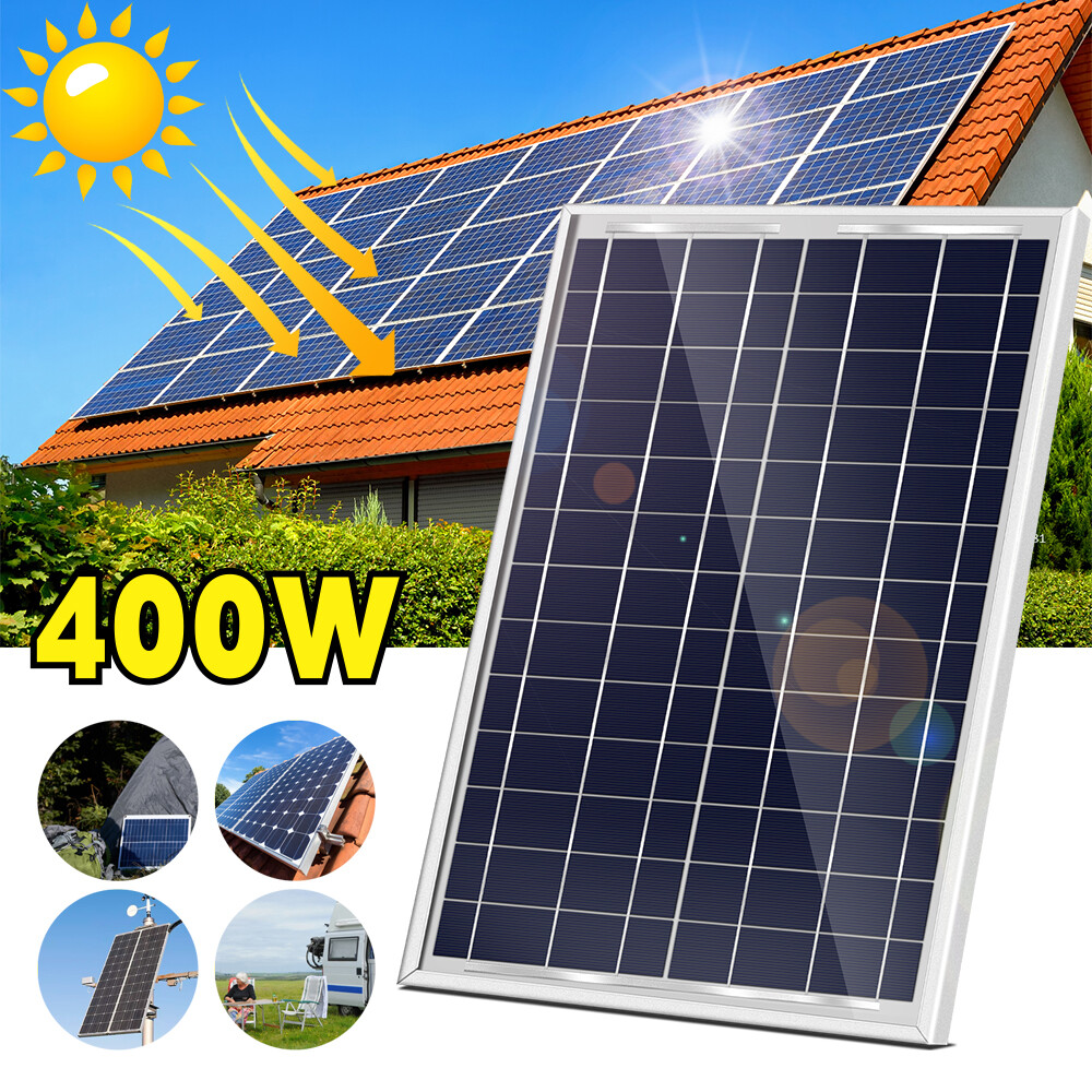 1600WMonocrystalline Solar Panel 12V Off-Grid Battery Power RV Home Boat Camping