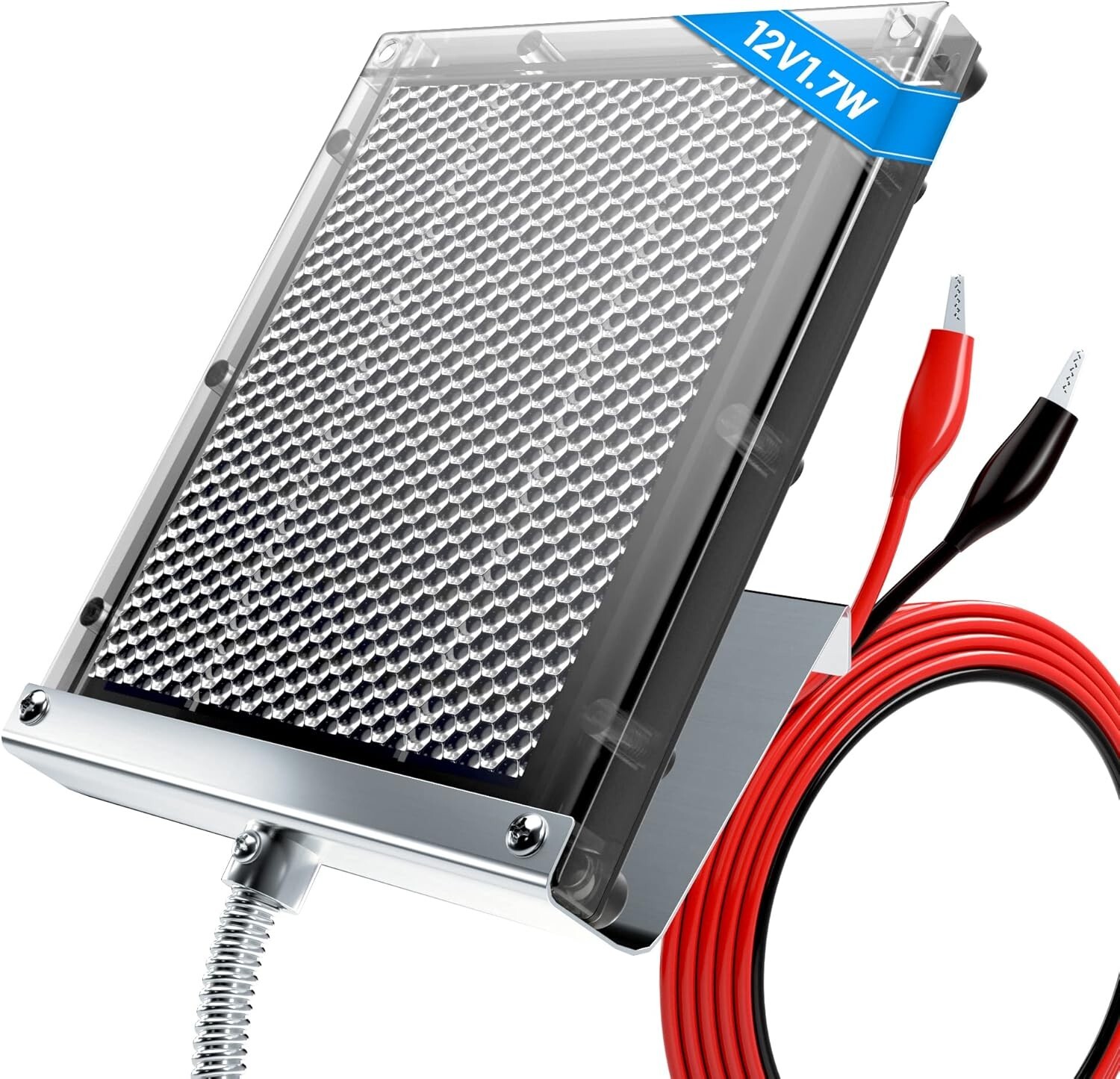 12V 1.7W Solar Panel to Recharge Deer Feeder Battery Waterproof Outdoor S