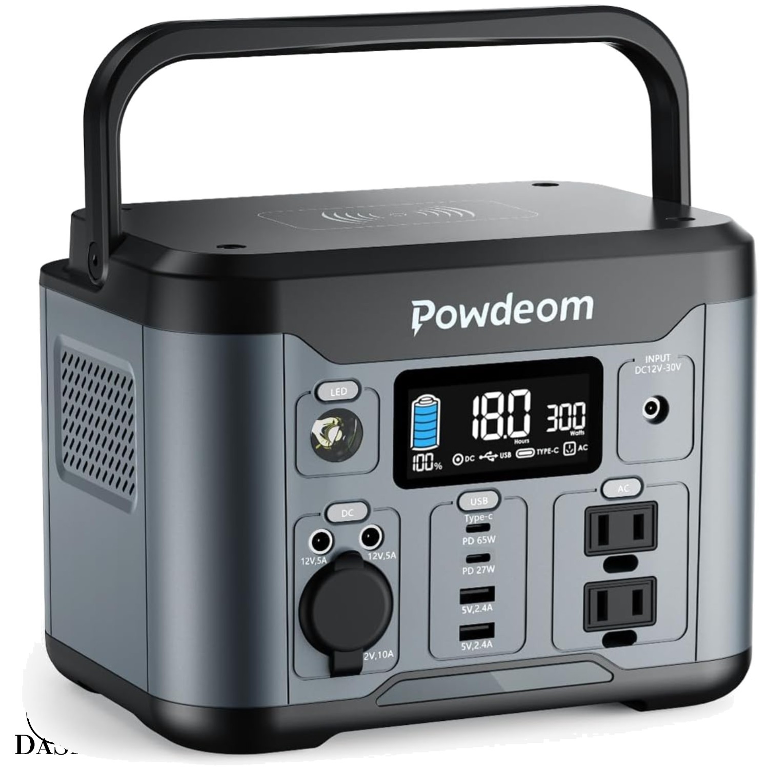 300W Portable Power Station – 296Wh Solar Generator for Camping & Emergencies