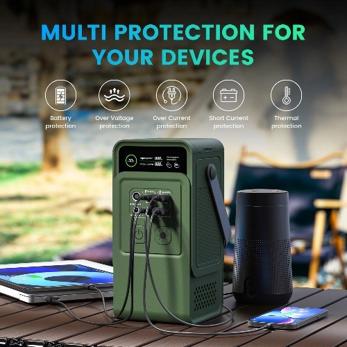 200W Power Bank 192Wh Lifepo4 Battery 60000mAh Solar Generator