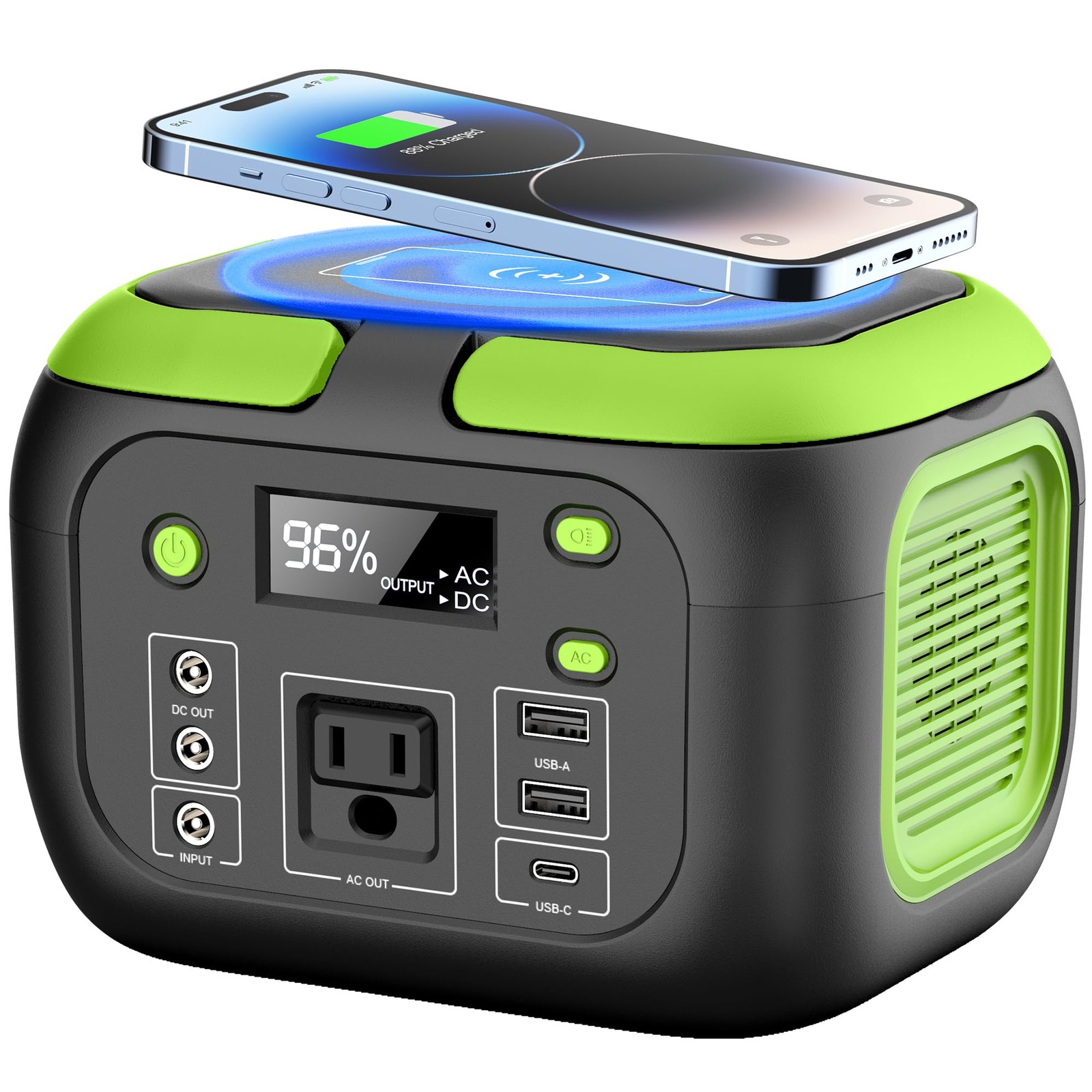 200W Portable Power Station, 42000mAh Solar Generator With 110V AC Outlet, DC…