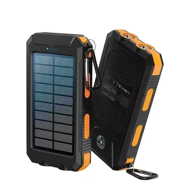 Hiking Emergency Must-Have! 10000Mah Solar Power Bank: Ultra-Fast Charging Dual