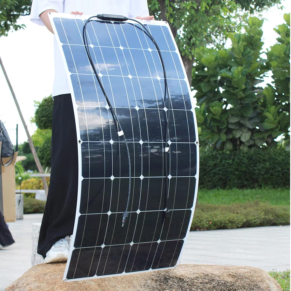 300W Watt Flexible Solar Panel 12V Portable Mono RV Camping Battery Charge Boat