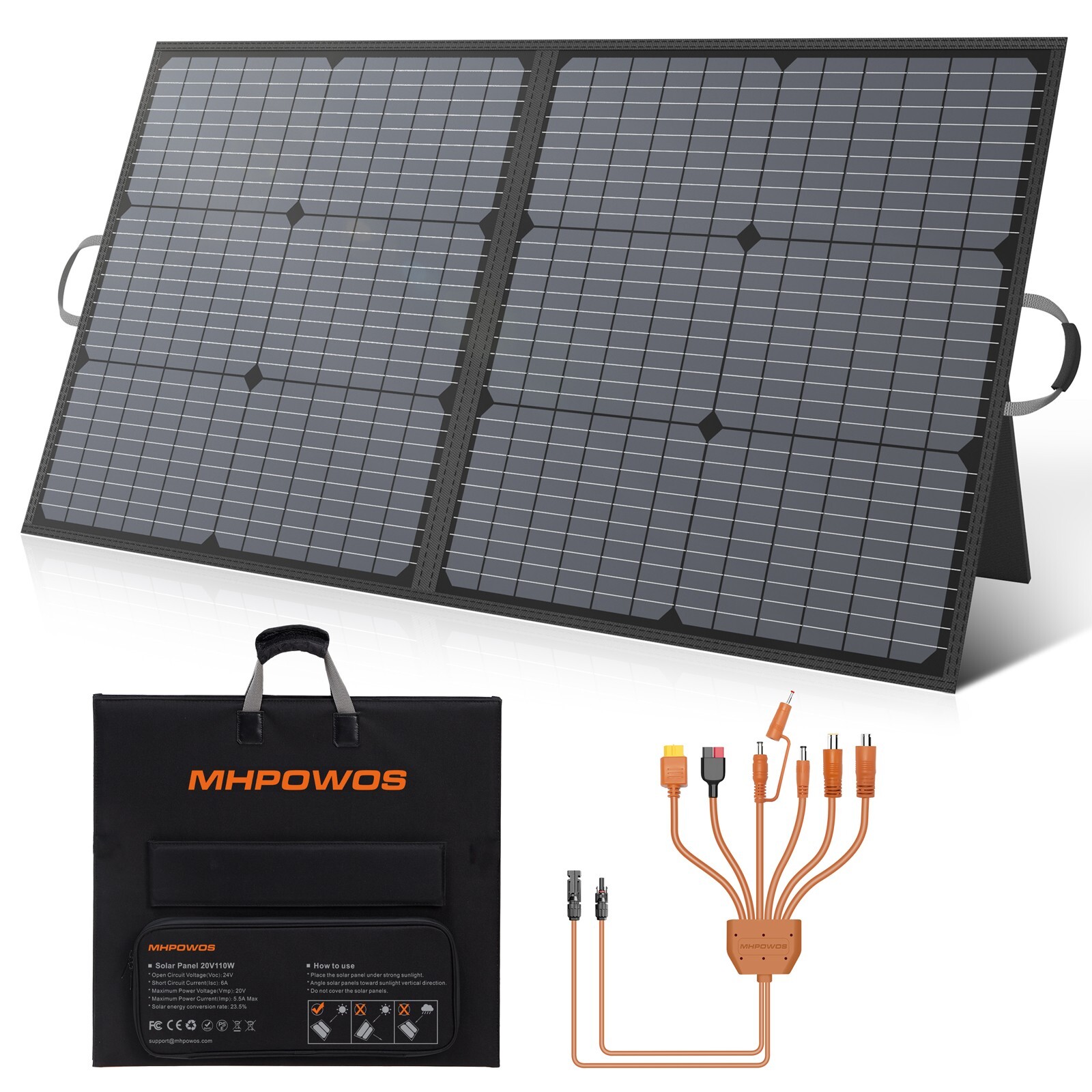 110W Solar Panel for Jackery Portable Power Station Explorer 300 Solar Generator