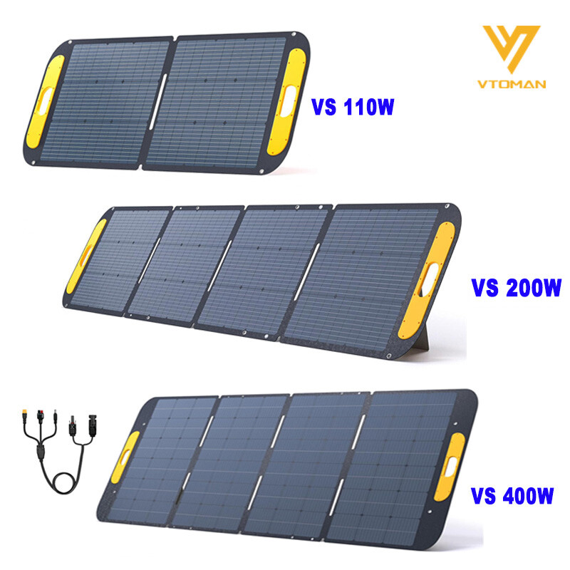 VTOMAN 110W/200W/400W Portable Solar Panel 23% Efficiency Foldable Solar Panel