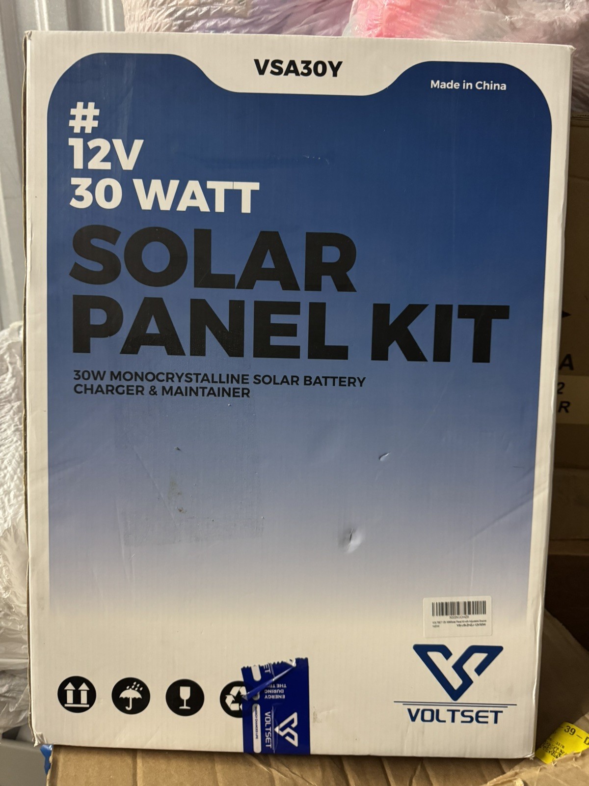 VOLTSET 12V 20 WATT Solar Panel Kit Charger and Maintainer-20W Monocrystalline