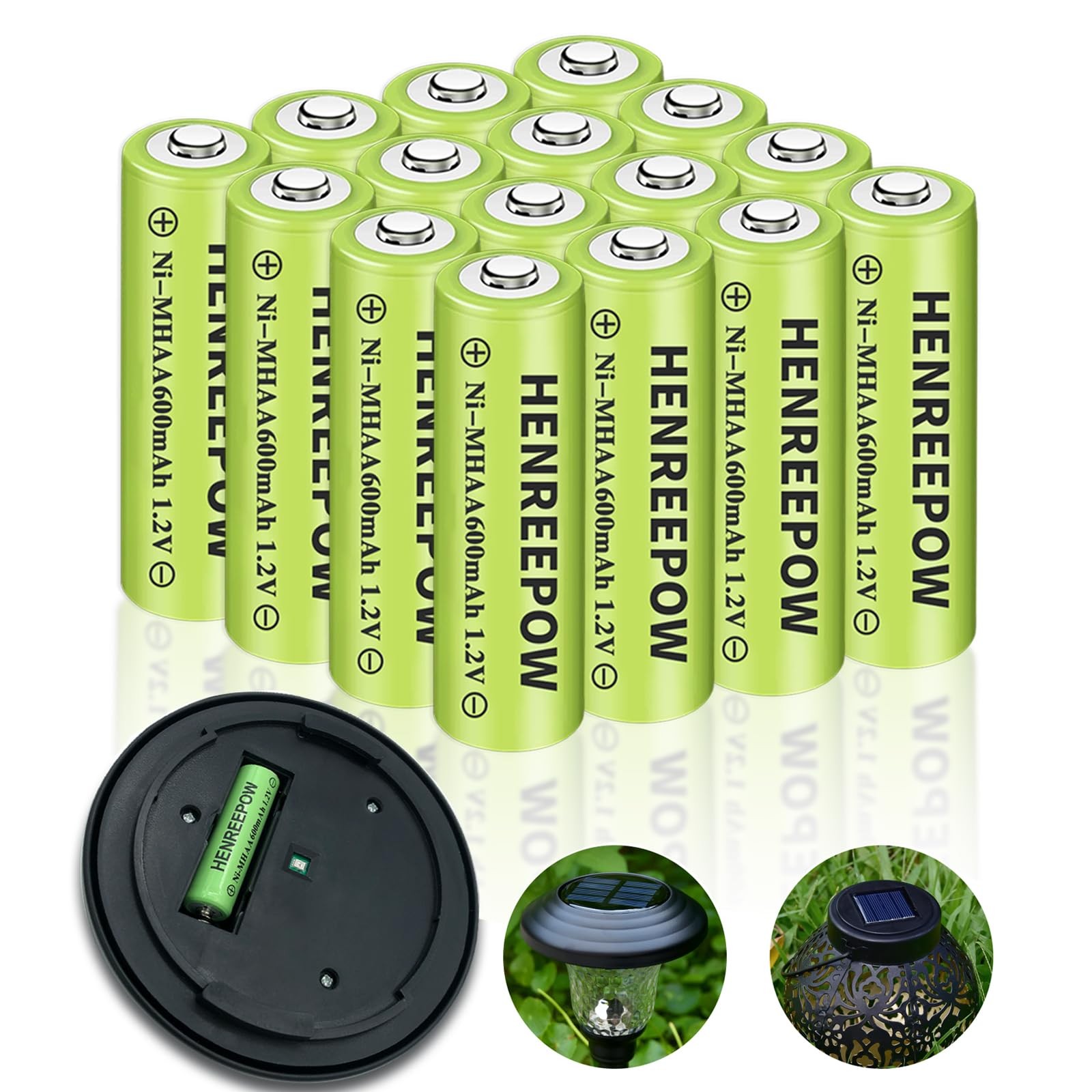 Ni-MH Rechargeable AA Battery, AA 1.2v Rechargeable Battery High-Capacity and…