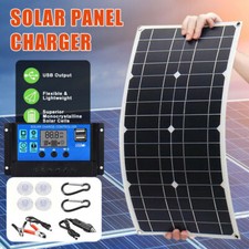 100W 80W 50W Solar Panel Kit 12V Battery Charger with 30A Controller for Outdoor