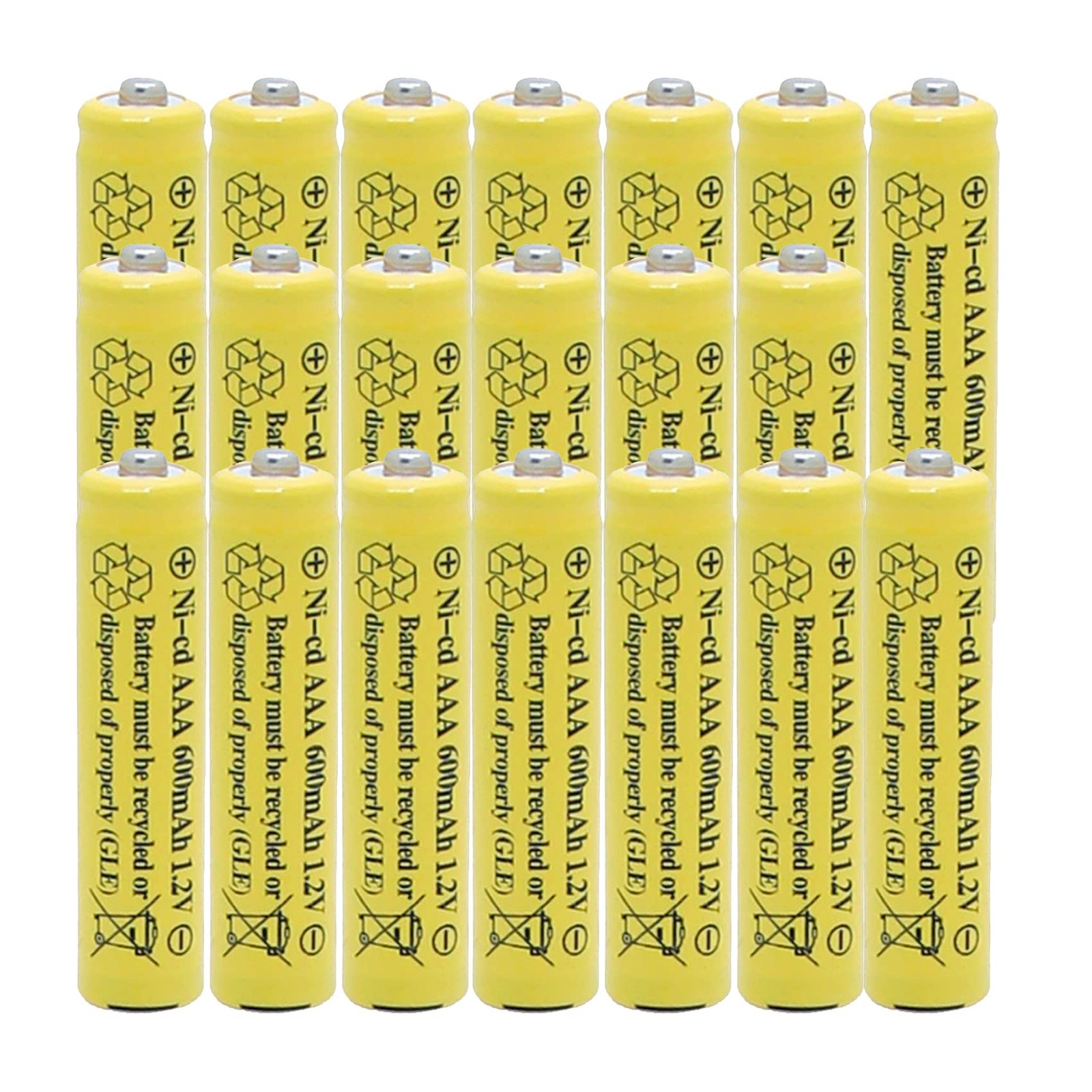 1.2v AAA NiCd 600mAh Triple A Rechargeable Battery Cell for Solar Lights Gard…