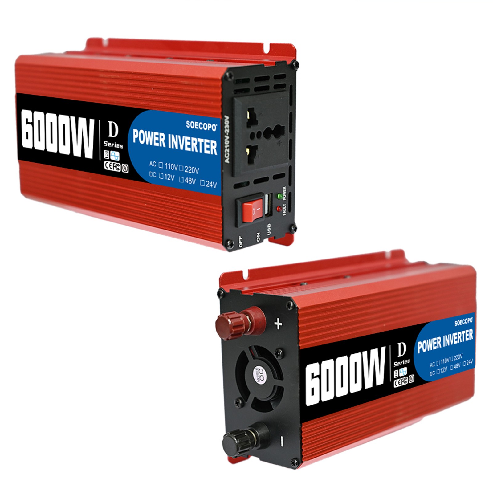 Ultimate 6000W Solar Power Bundle: Inverter DC 12V – AC 110V/220V+ 2pcs Solari7