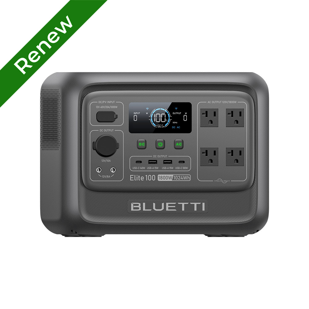 BLUETTI Elite 100 V2 1024Wh 1800W Portable Power Station for Road Trip Backup