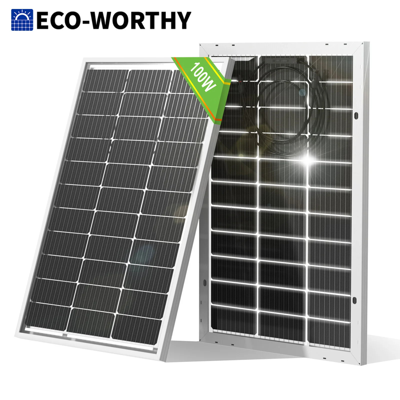 Bifacial 100 Watt 12 Volt Solar Panel Monocrystalline High-Efficiency PV Module