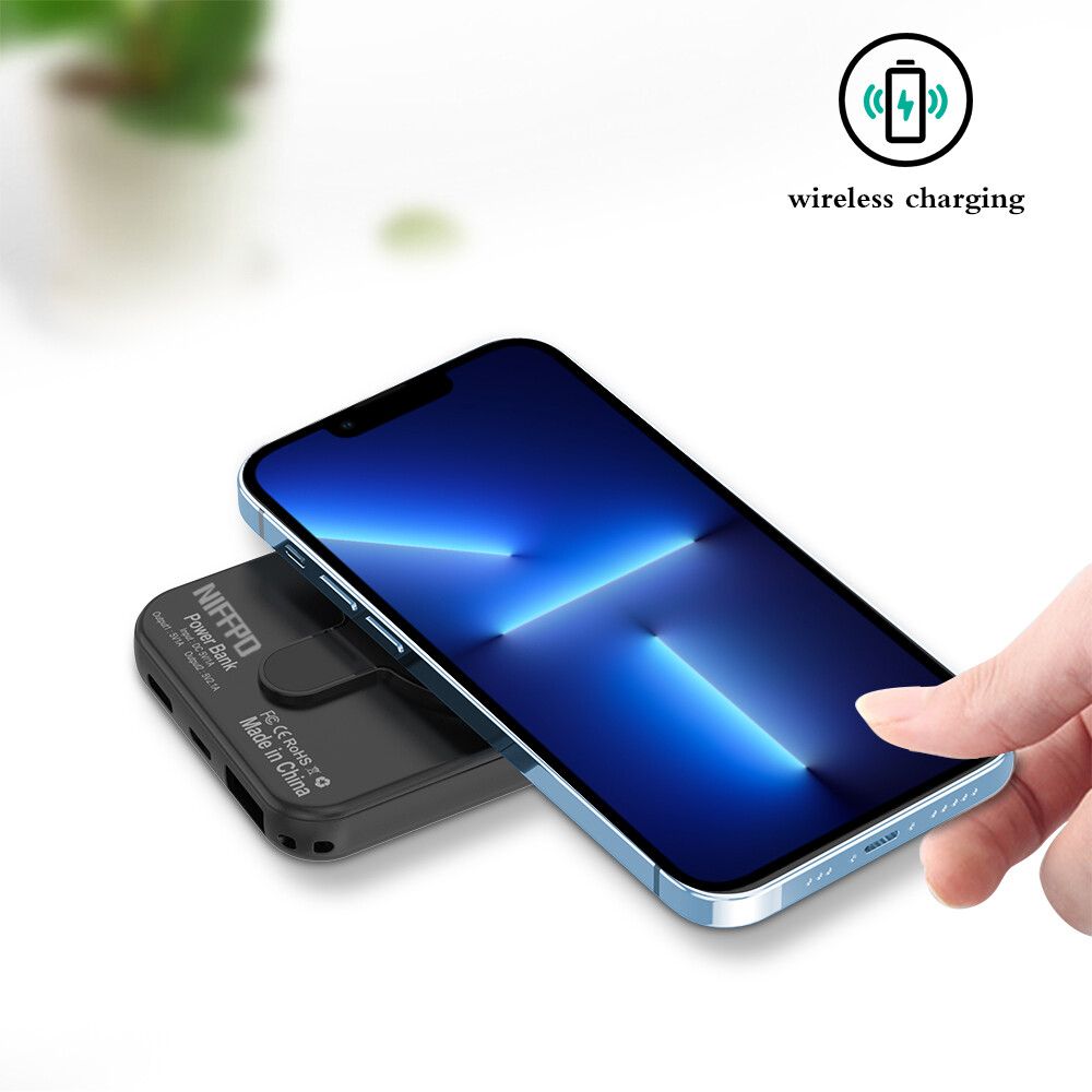 Wireless Power Bank 900000mAh Backup Fast Portable Charger USB External Battery
