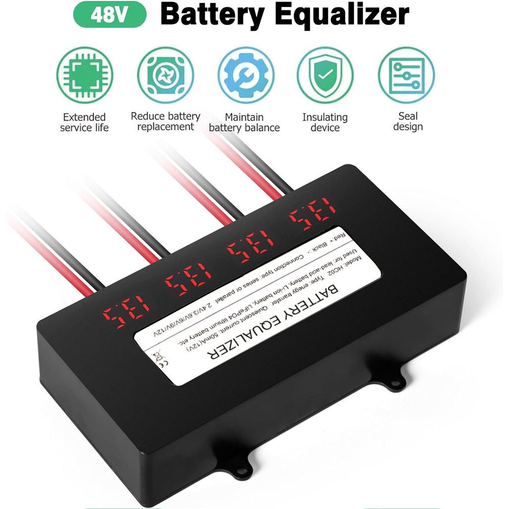 HC02 with LED Display Battery Equalizer 10A Current Active Voltage Balancer3057