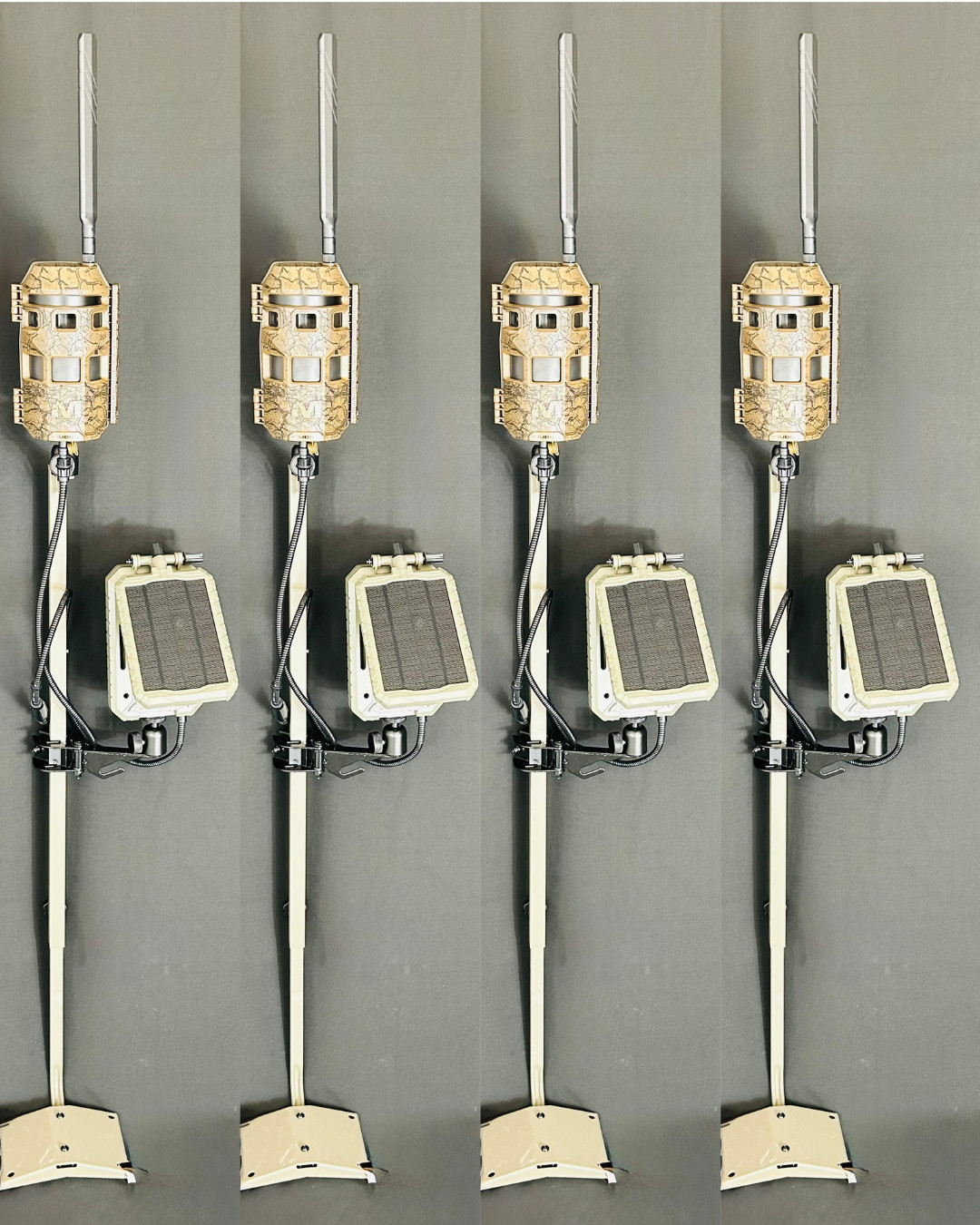 Muddy Trifecta 180 4 Cell Camera Packages with Pole Lithium Battery Solar Panel