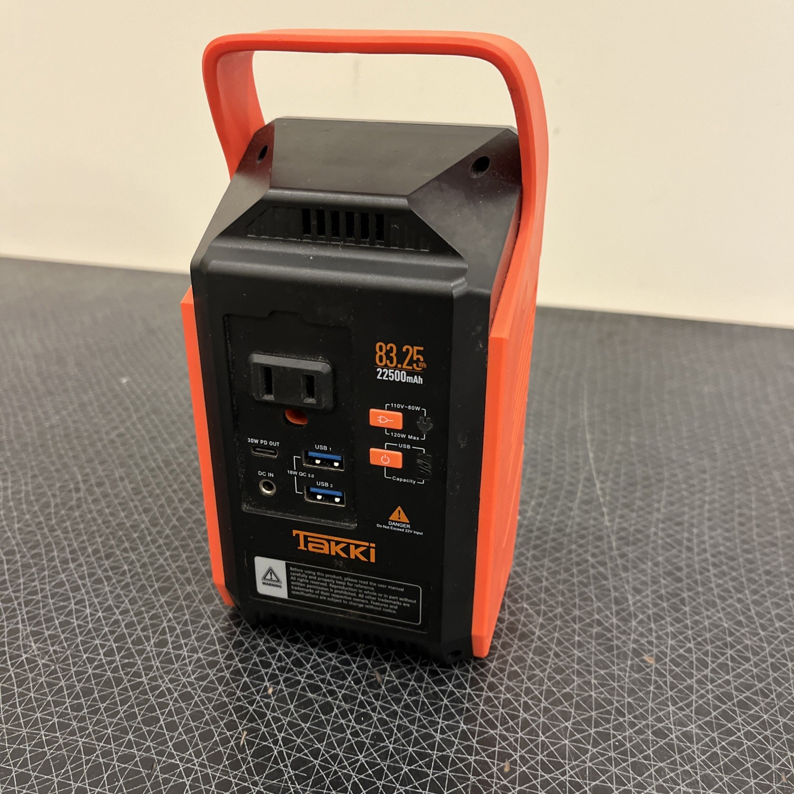 Portable Power Station 83Wh Camping Solar Generator 110V/80W AC Outle