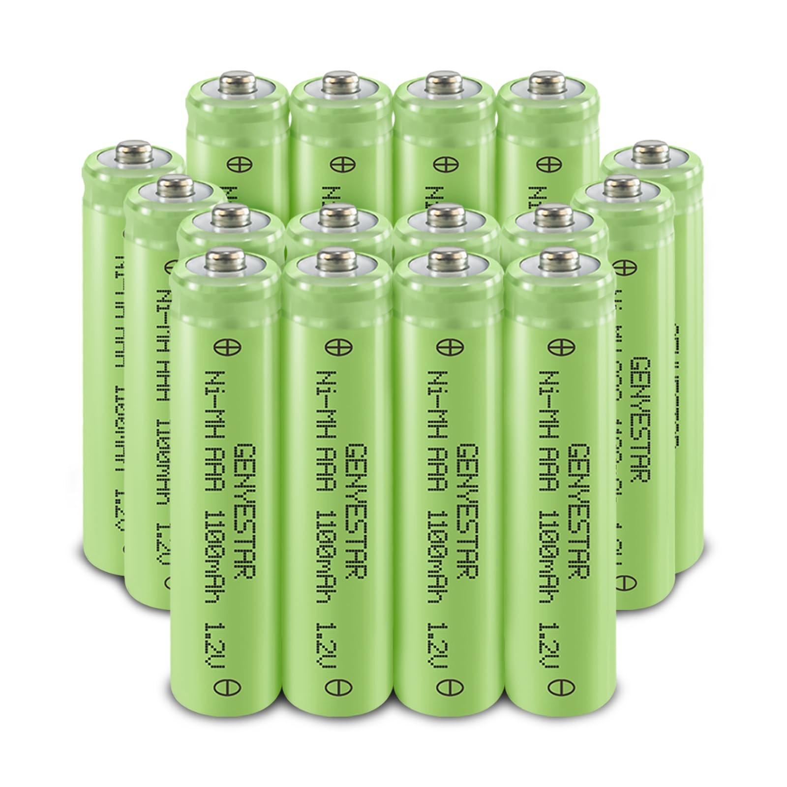 AAA Rechargeable Batteries 1100mAh High Capacity Performance 1.2V, Per Charge…