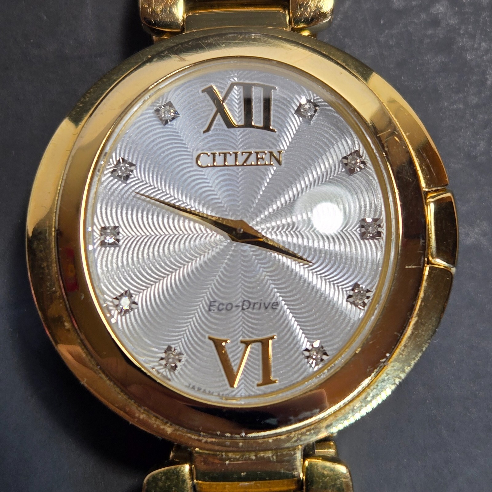 B023-S119502 Citizen Eco-Drive Sapphire Glass Women’s Watch 6″ Band Solar Power