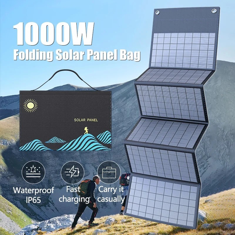 1000W Portable Solar Panel Folding USB DC Outdoor Charger