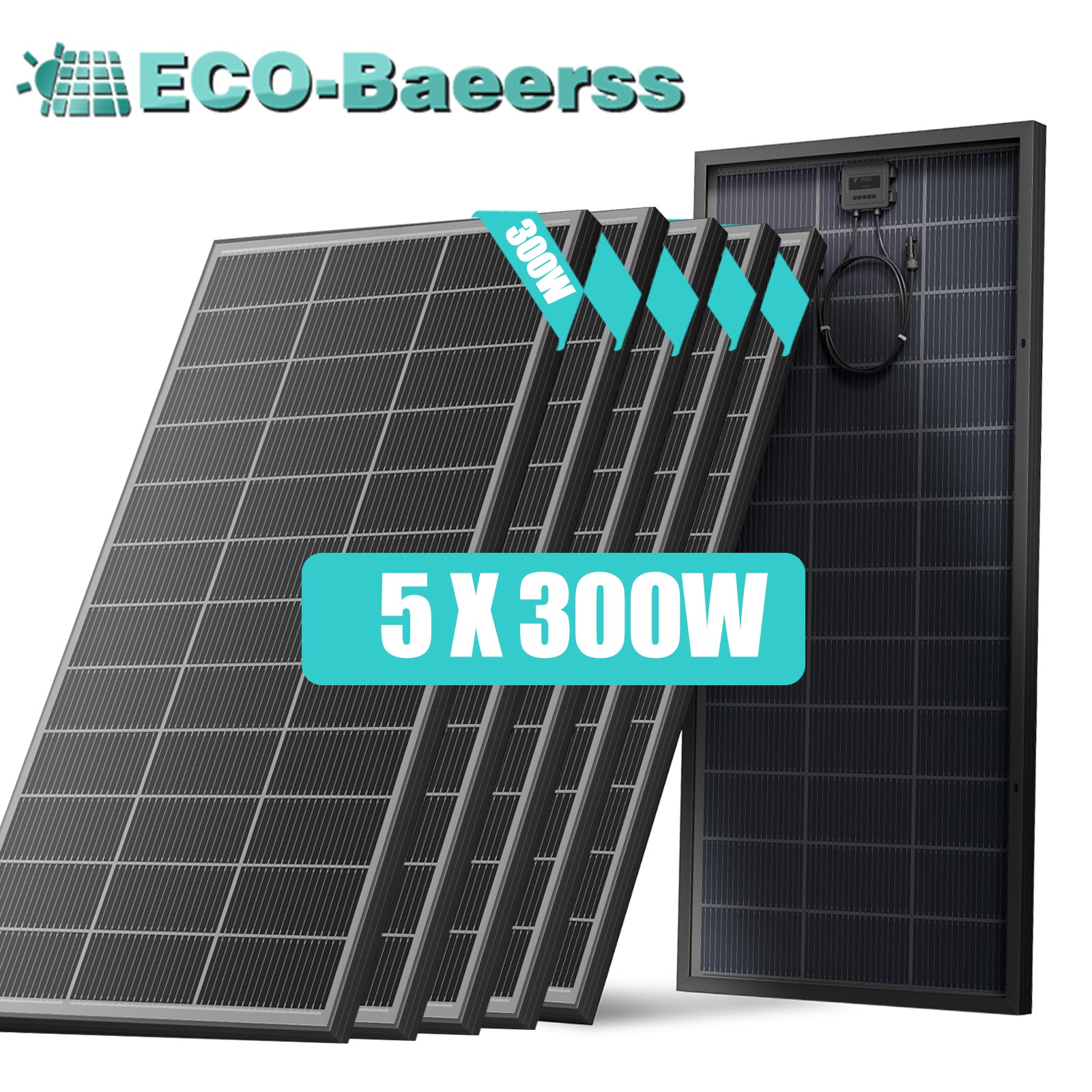 300W 600W 900W 1200W Bifacial N-Type Solar Panel Mono 12V Charger Camp Off-Grid